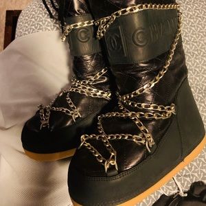 Chanel moon boots